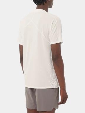 tricou pentru sport, cu maneci scurte pt. barbati Salomon Sense Aero SS Tee Gfx M alb 3