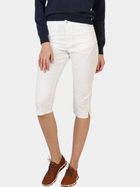 pantaloni trei sferturi pt. femei TBS Santacor alb 1