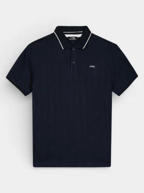 tricou cu guler pt. barbati TBS Simeopol albastru inchis 1