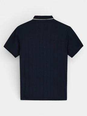 tricou cu guler pt. barbati TBS Simeopol albastru inchis 3