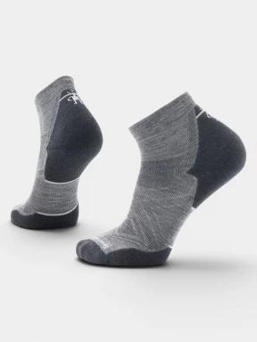 ciorapi sport pt. barbati Smartwool Run Targeted Cushion Ankle Socks gri 1