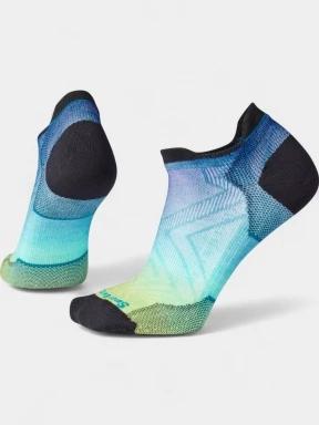 ciorapi sport pt. femei Smartwool Women's Run Zero Cushion Ombre Print Low Ankle Socks albastru 1