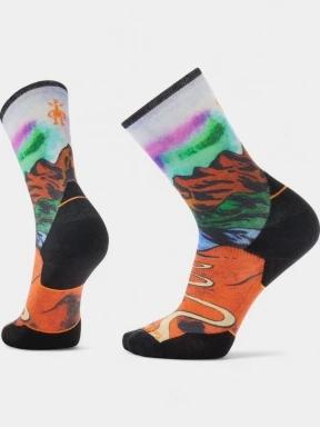 ciorapi pentru drumetii Smartwool Trail Run Targeted Cushion Singletrack Print Crew Socks multicolor 1