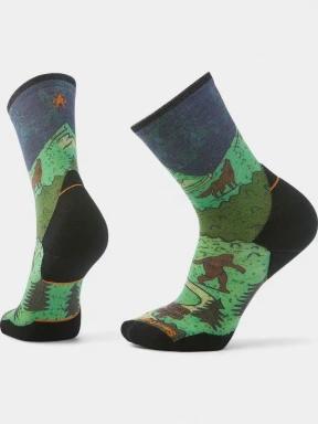 ciorapi sport Smartwool Trail Run Targeted Cushion Neature Print Crew Socks verde 1