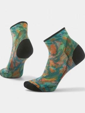 ciorapi sport pt. femei Smartwool Women's Bike Zero Cushion Music Print Ankle Socks verde 1