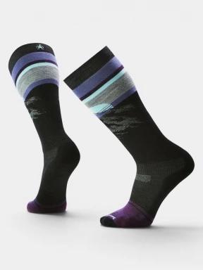 ciorapi de schi pt. barbati Smartwool Snowboard Targeted Cushion Mountain Sunrise OTC Socks negru 1