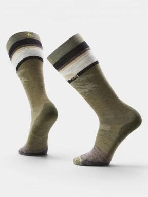 ciorapi de schi pt. barbati Smartwool Snowboard Targeted Cushion Mountain Sunrise OTC Socks oliv 1