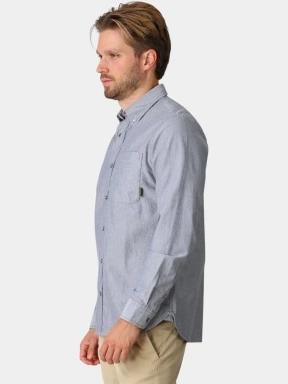 camasa cu maneci lungi pt. barbati Timberland Lake Warner Solid Oxford Shirt albastru inchis 3