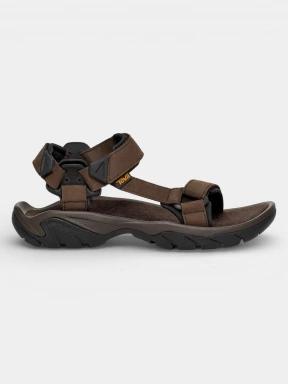 sandale de drumetie pt. barbati Teva Terra Fi 5 Universal Leather maro 3