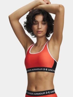 sutien pentru sport pt. femei Under Armour Crossback Mid Bra rosu 1