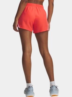 pantaloni scurti pentru sport pt. femei Under Armour UA Fly By 3'' Shorts rosu 3