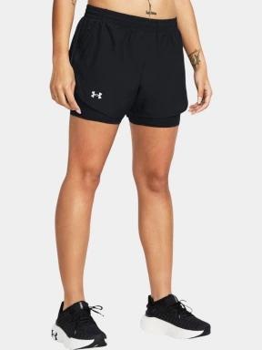 pantaloni scurti pentru sport pt. femei Under Armour UA Fly By 2-in-1 Shorts negru 1