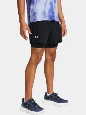 pantaloni scurti pentru sport pt. barbati Under Armour UA Launch 5'' 2-IN-1 Shorts negru 1