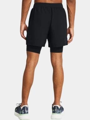 pantaloni scurti pentru sport pt. barbati Under Armour UA Launch 5'' 2-IN-1 Shorts negru 3
