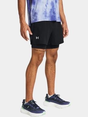 pantaloni scurti pentru sport pt. femei Under Armour UA Launch 5'' 2-in-1 Shorts negru 1