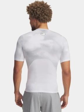 tricou pentru sport, cu maneci scurte pt. barbati Under Armour UA HG Armour Printed SS gri 3