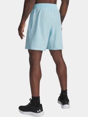 pantaloni scurti pentru sport pt. barbati Under Armour UA Tech Woven Wordmark Short albastru deschis 3