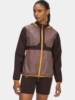jacheta pentru alergare pt. femei Under Armour UA Trail Run Jacket maro 1