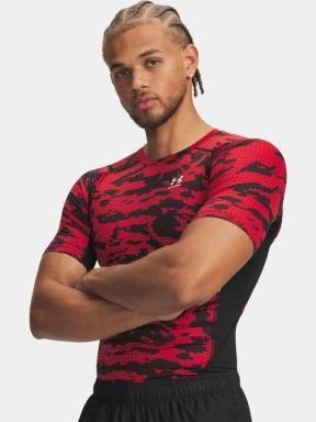 tricou pentru sport, cu maneci scurte pt. barbati Under Armour UA HG Printed SS negru 1