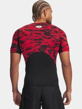 tricou pentru sport, cu maneci scurte pt. barbati Under Armour UA HG Printed SS negru 3