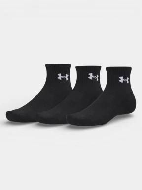 ciorapi sport Under Armour UA Performance Cotton 3p Qtr negru 1