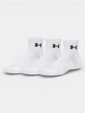 ciorapi sport Under Armour UA Performance Cotton 3p Qtr alb 1