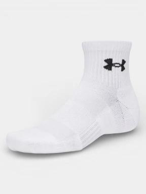 ciorapi sport Under Armour UA Performance Cotton 3p Qtr alb 3