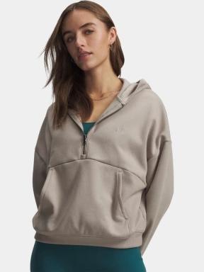 pulover cu gluga pt. femei Under Armour UA Icon Fleece HZ Hoodie maro 1