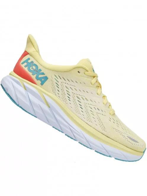 pantofi pentru alergat pe asfalt pt. femei Hoka Clifton 8 galben 3