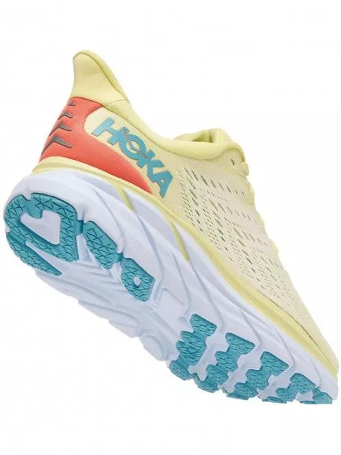 pantofi pentru alergat pe asfalt pt. femei Hoka Clifton 8 galben 4