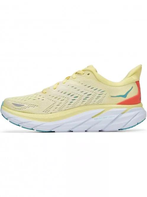pantofi pentru alergat pe asfalt pt. femei Hoka Clifton 8 galben 9
