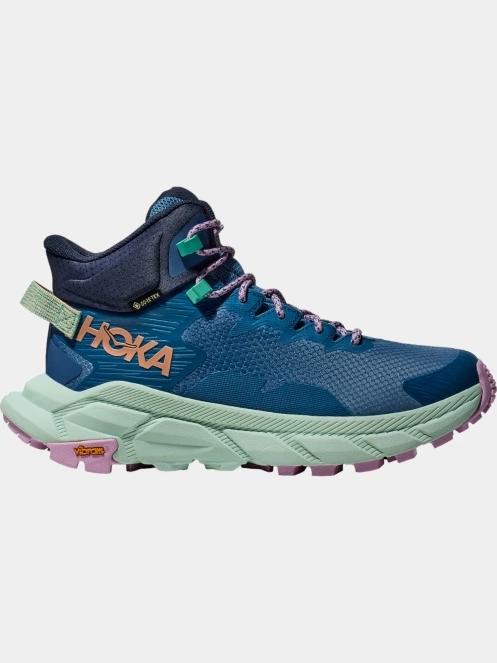bocanci de drumetie pt. femei Hoka Trail Code GTX albastru 3