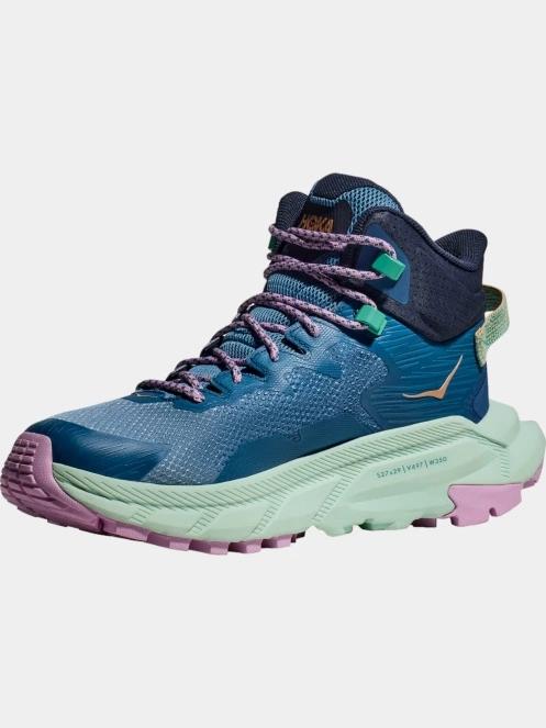 bocanci de drumetie pt. femei Hoka Trail Code GTX albastru 5