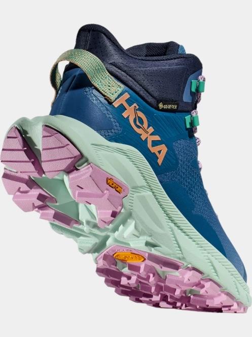 bocanci de drumetie pt. femei Hoka Trail Code GTX albastru 6