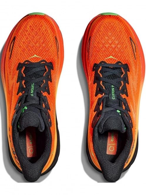 pantofi pentru alergare pt. barbati Hoka Clifton 9 portocaliu 8
