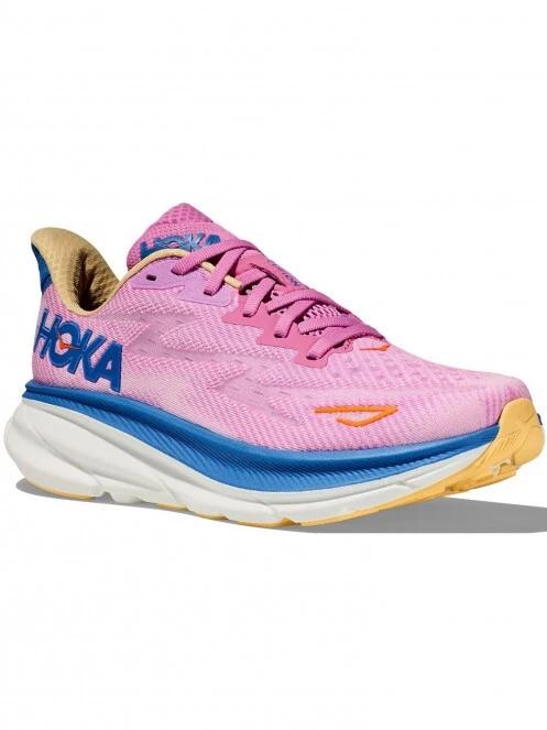 pantofi pentru alergat pe asfalt pt. femei Hoka W'S Clifton 9 roz 2