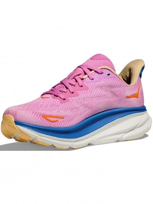pantofi pentru alergat pe asfalt pt. femei Hoka W'S Clifton 9 roz 3
