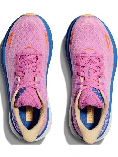 pantofi pentru alergat pe asfalt pt. femei Hoka W'S Clifton 9 roz 7