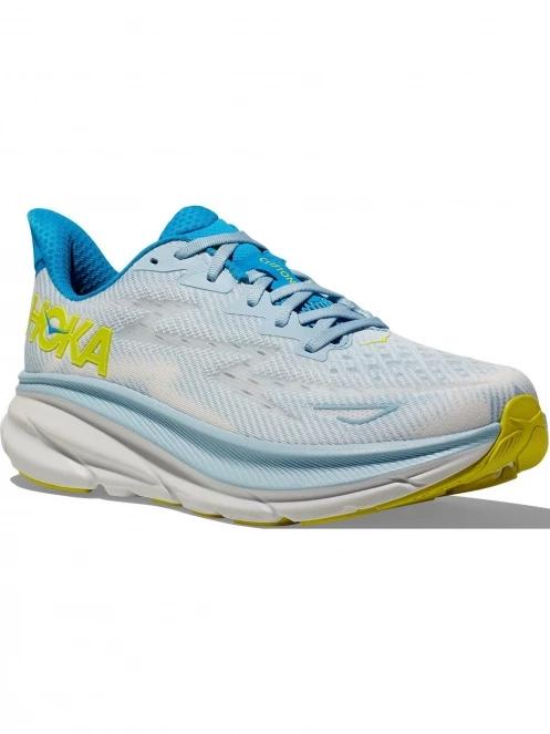 pantofi pentru alergare pt. barbati Hoka Clifton 9 Wide albastru deschis 2