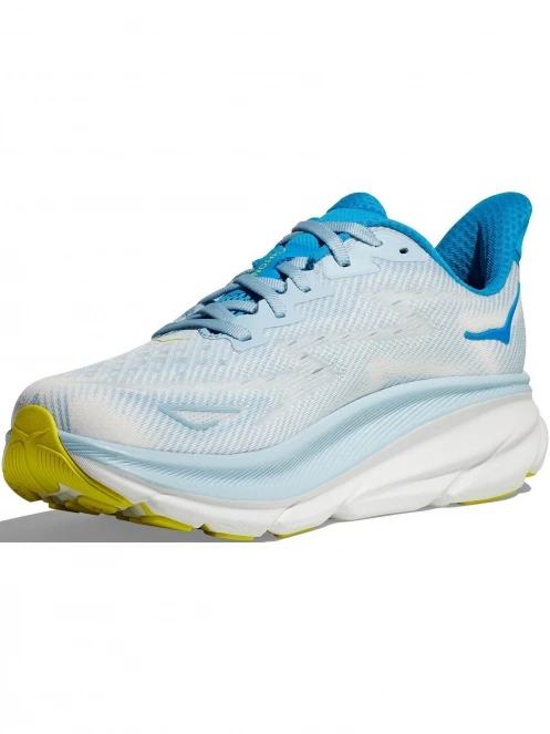 pantofi pentru alergare pt. barbati Hoka Clifton 9 Wide albastru deschis 3