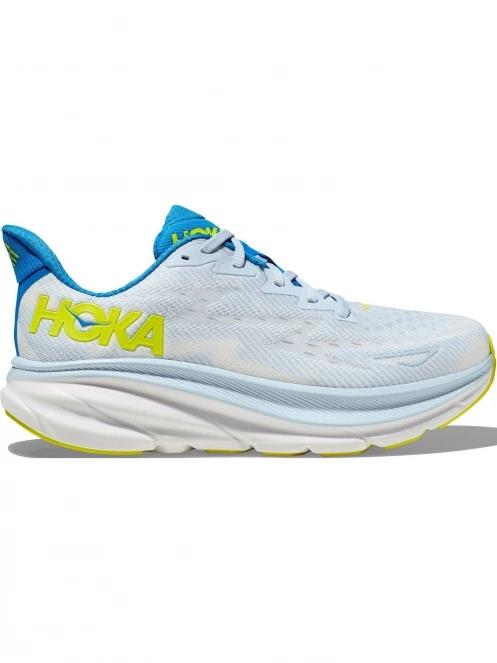 pantofi pentru alergare pt. barbati Hoka Clifton 9 Wide albastru deschis 4