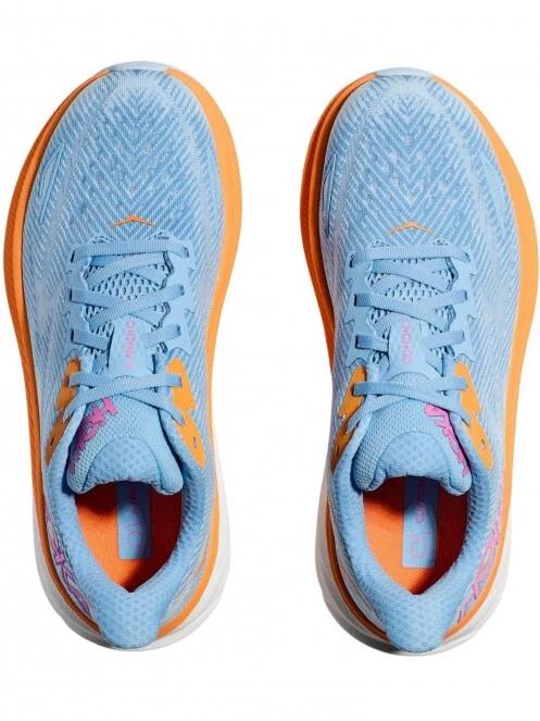 pantofi pentru alergat pe asfalt pt. femei Hoka W'S Clifton 9 Wide albastru deschis 5