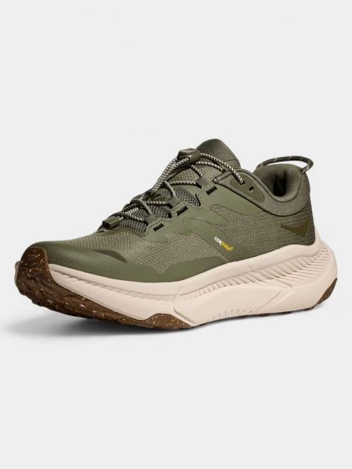 bocanci de drumetie pt. barbati Hoka Transport GTX verde 4
