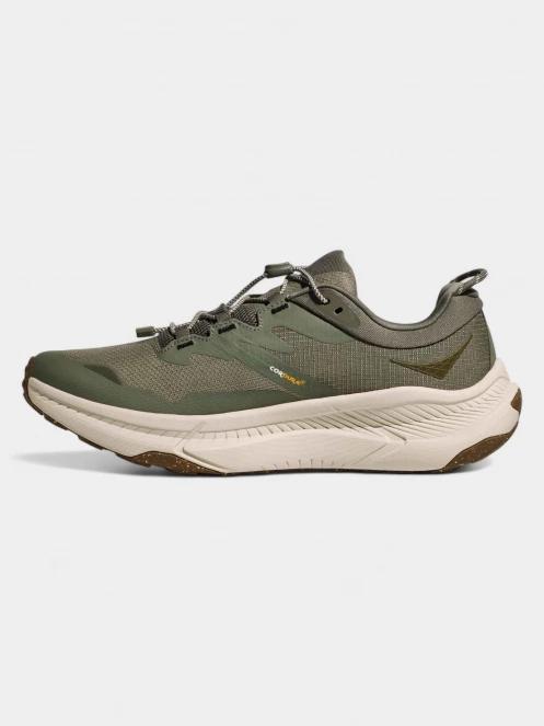 bocanci de drumetie pt. barbati Hoka Transport GTX verde 5