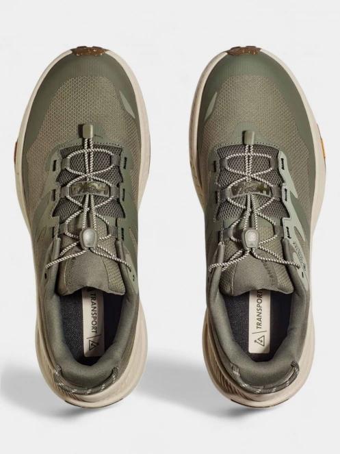 bocanci de drumetie pt. barbati Hoka Transport GTX verde 8