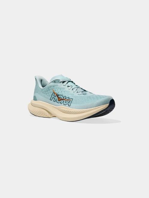 pantofi pentru alergat pe asfalt pt. barbati Hoka Mach 6 albastru deschis 2