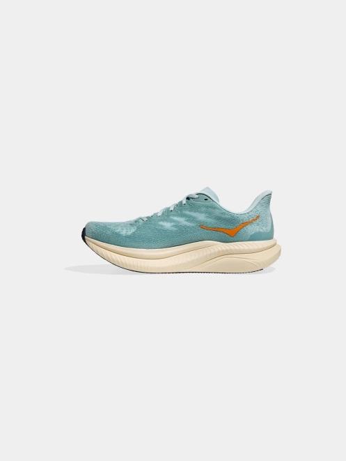 pantofi pentru alergat pe asfalt pt. barbati Hoka Mach 6 albastru deschis 4