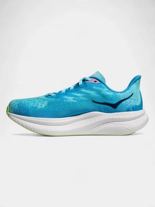 pantofi pentru alergat pe asfalt pt. femei Hoka Mach 6 albastru deschis 4