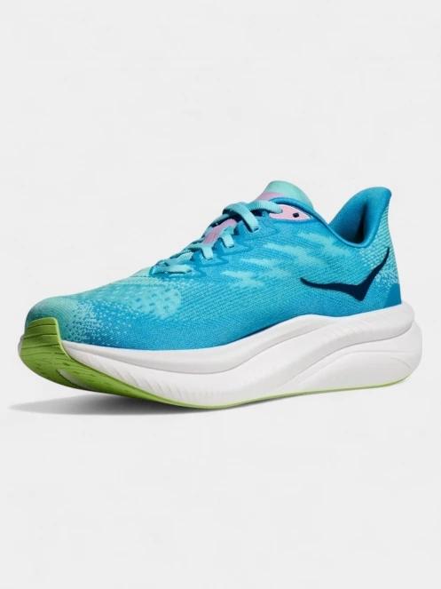 pantofi pentru alergat pe asfalt pt. femei Hoka Mach 6 albastru deschis 5