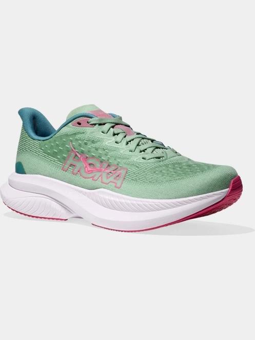 pantofi pentru alergat pe asfalt pt. femei Hoka Mach 6 verde 2